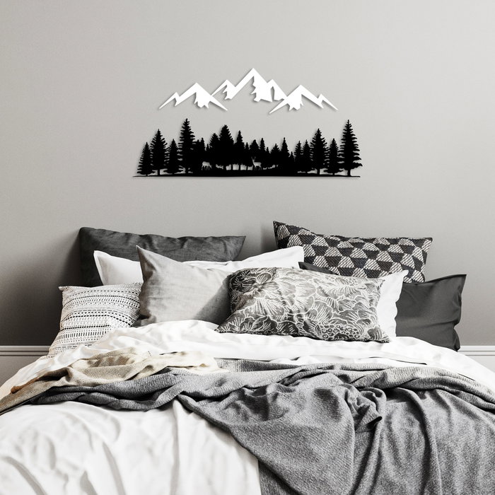 Wallity Nature And Mountain - 6 Escultura de Pared de Metal